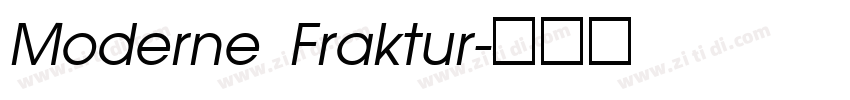 Moderne Fraktur字体转换